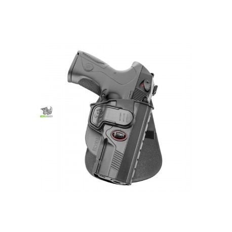 FUNDA CON SEGURO DE RETENCION PARA BERETTA PX-4 STORM MARCA FOBUS