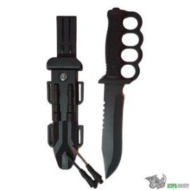 Cuchillo Tipo Rambo Con Funda, Pedernal Y Brújula