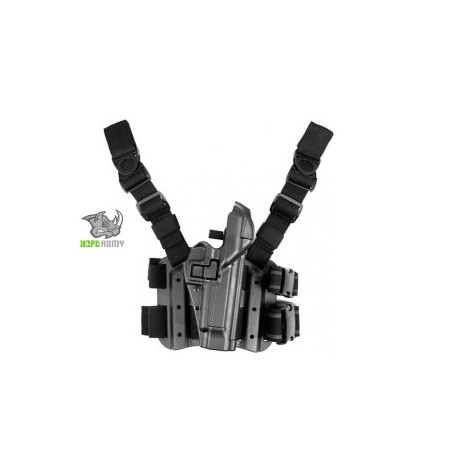 430604BK-R FUNDA PIERNERA DERECHA SERPA NIVEL 3 MARCA BLACKHAWK PARA BERETTA 92F